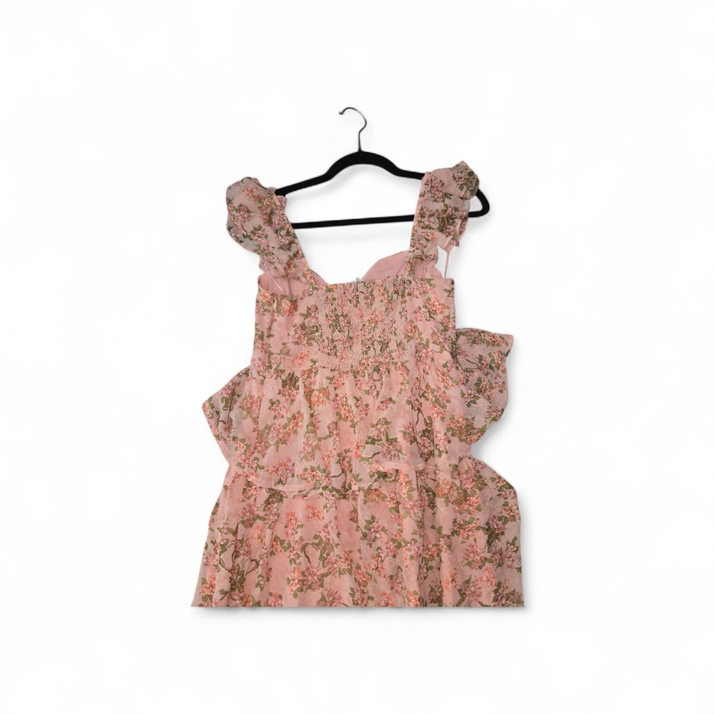 ASTR Flutter Sleeve Midsummer Midi Dress - Picture 4 of 9